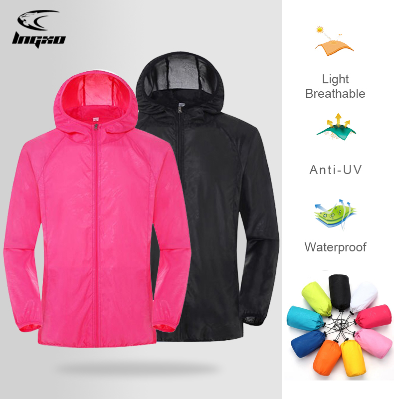 Outdoor Sport Windbreaker - LNGXO veste randonnée homme et femme,coupe