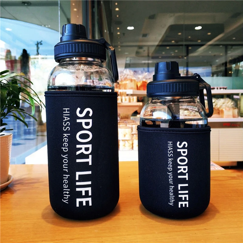 Outdoor Sport Glass Water Bottle - Bouteille d'eau en verre de Sport
