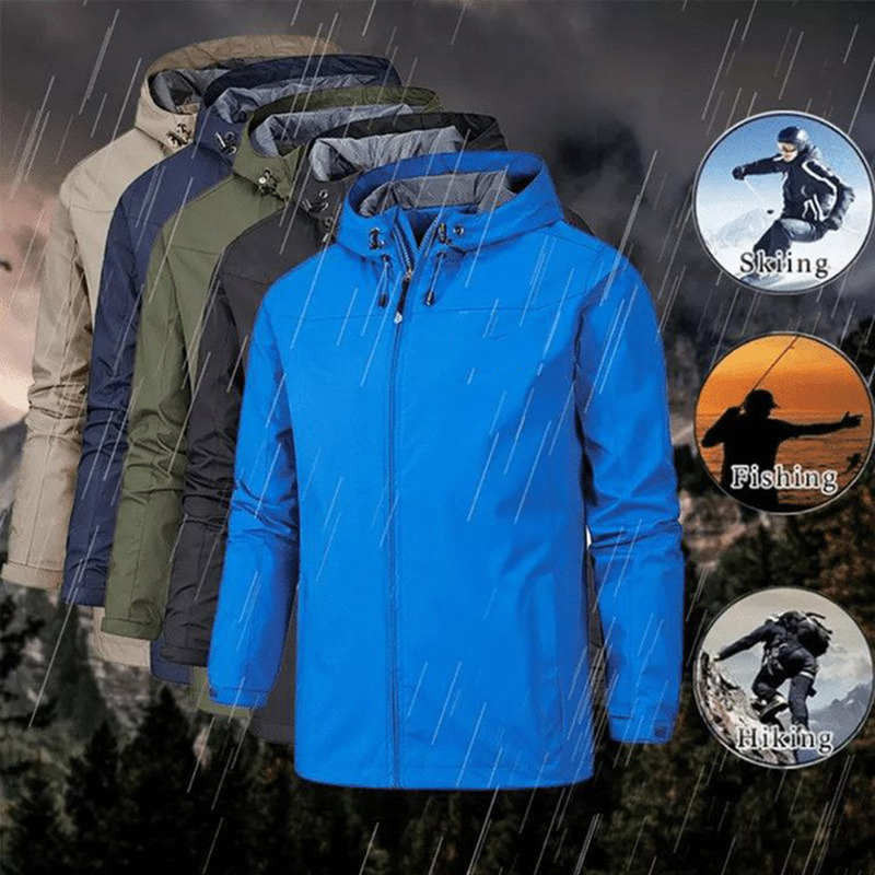 Outdoor Sport Windbreaker - Veste coupe-vent imperméable unisexe, veste d'alpinisme