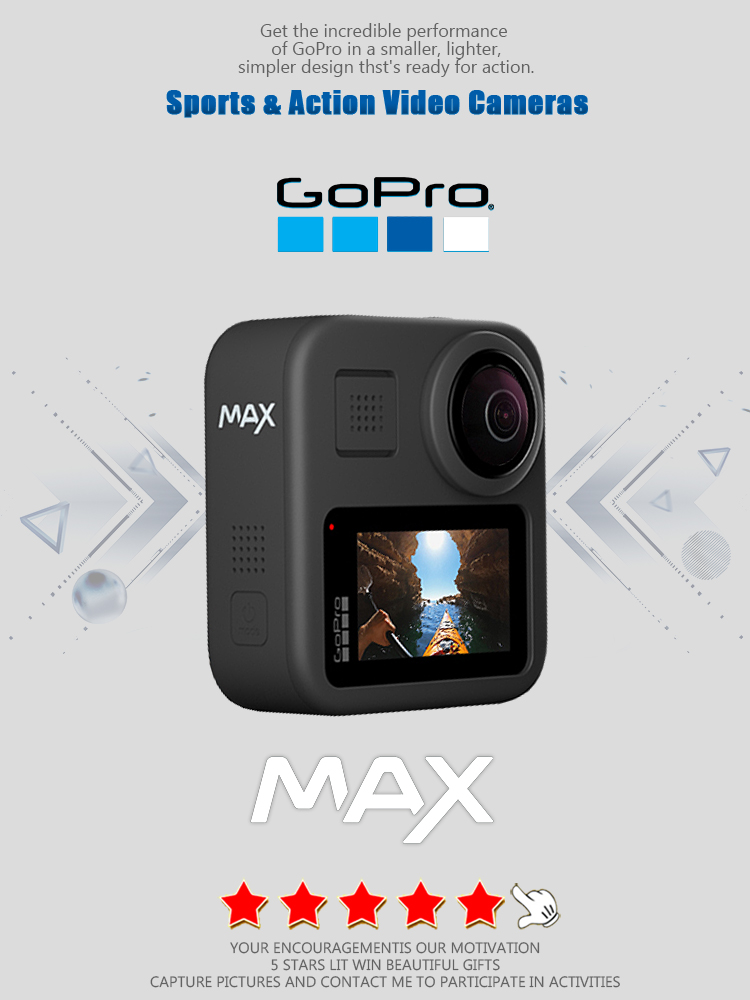 Outdoor Sport Live - Caméra d'action GoPro MAX 360 avec