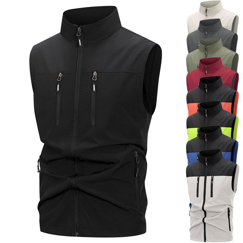 Outdoor Sport Windbreaker - Gilet Softshell léger pour hommes avec