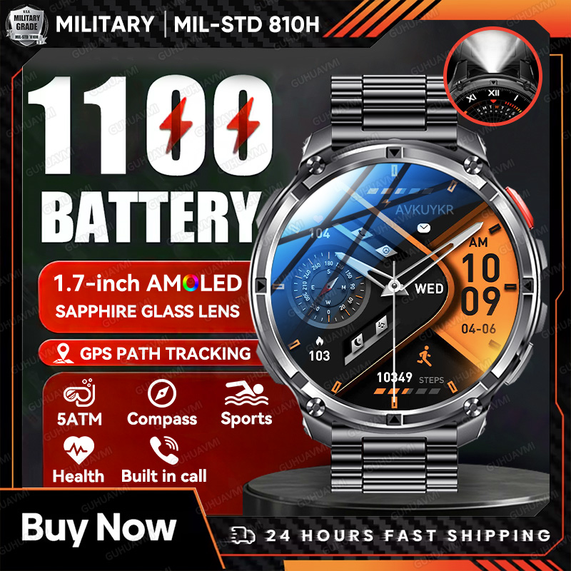 Definition Of Outdoor Sport - Montre connectée militaire avec batterie 2026