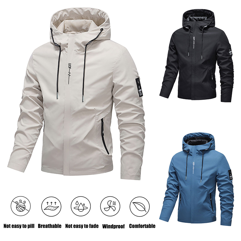 Outdoor Sport Windbreaker - Veste de randonnée imperméable pour hommes
