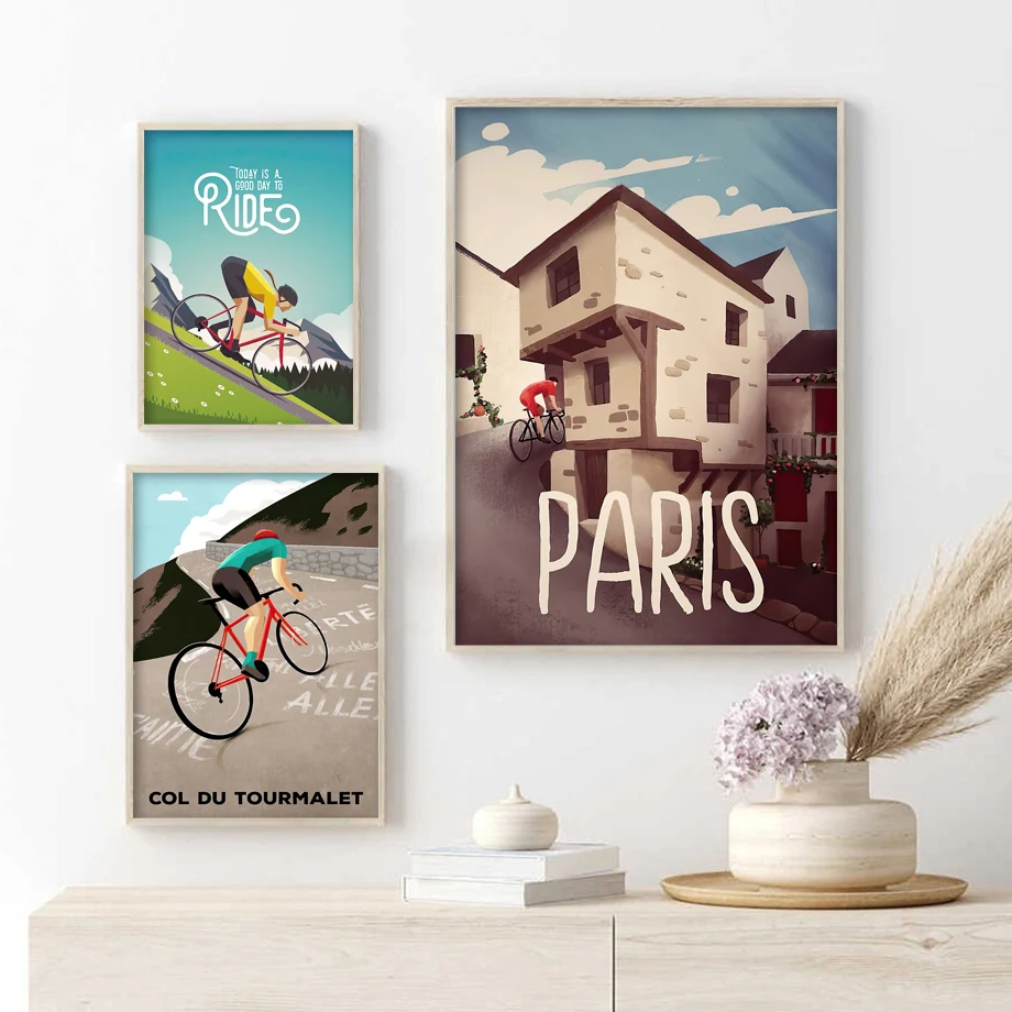 Outdoor Sport Live - Toile d'art mural nordique, peinture de