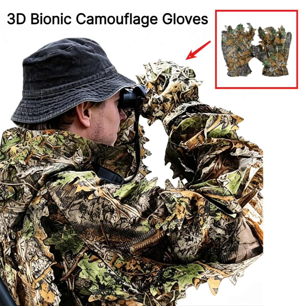 Outdoor Sport Gloves - Gants de chasse camouflage 3D en