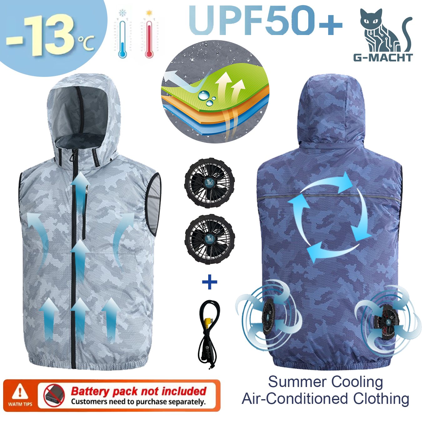 Gilet de sport d'été 12V/5V av - Outdoor Sport Windbreaker avis et prix