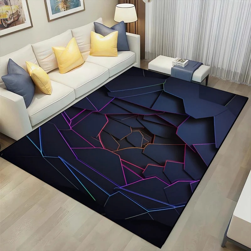 Tapis géométrique 3D Neon Ligh - Outdoor Sport Live avis et prix