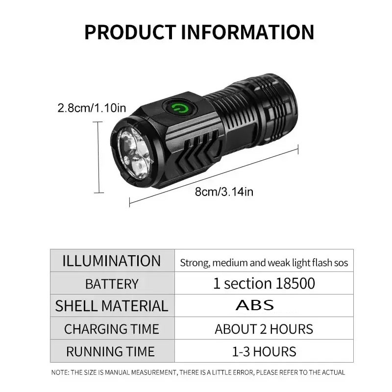 Mini lampe de poche à 3 LED av - Outdoor Spotlight avis et prix