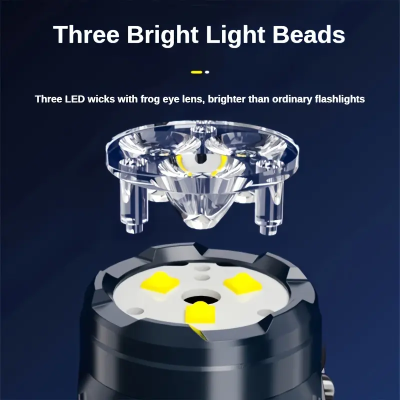 Mini lampe de poche 3LED avec  - Outdoor Spotlight avis et prix
