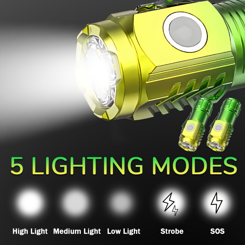 Mini lampe de poche 3LED avec  - Outdoor Spotlight avis et prix