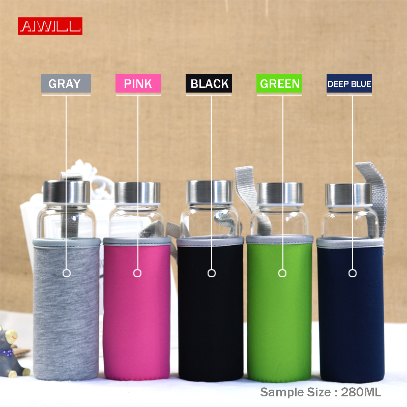 AIWILL-Bouteille d'eau de spor - Outdoor Sport Glass Water Bottle avis et prix