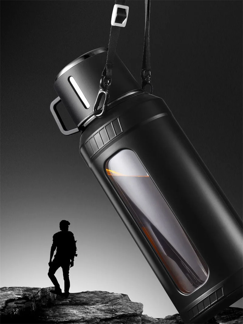 Bouteille d'eau en verre grand - Outdoor Sport Glass Water Bottle avis et prix